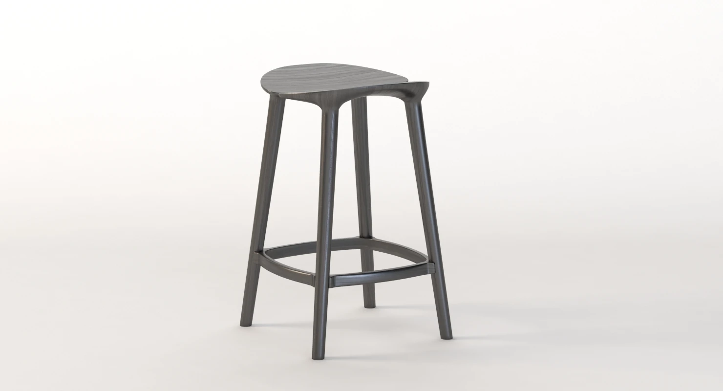 Mattiazzi Osso Solid wood Kitchen Stool 3D Model_06