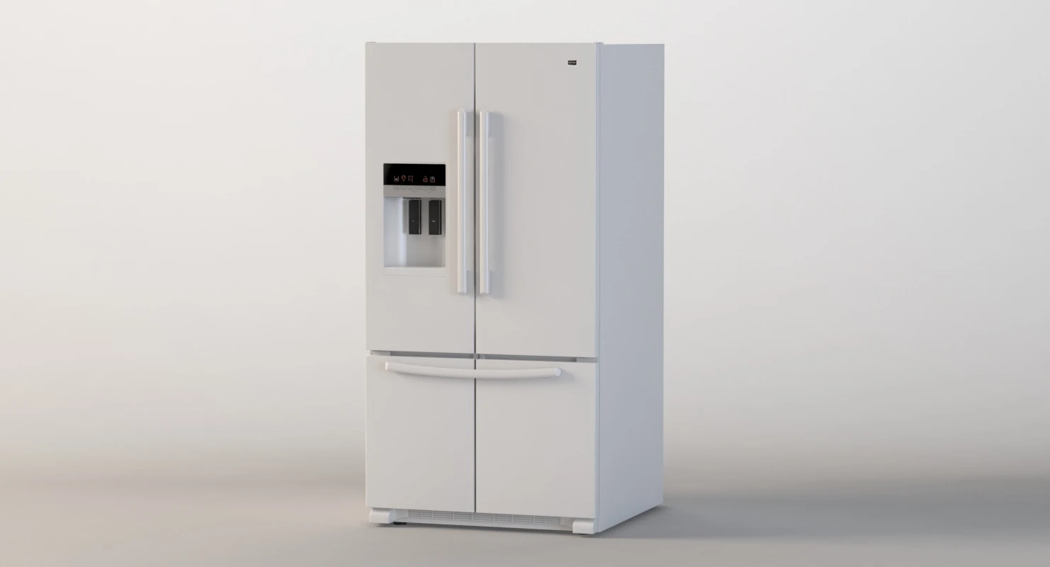 Maytag 26 Cu Ft Ice2o French Door Refrigerator 3D Model_010