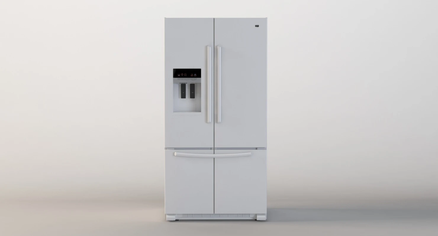 Maytag 26 Cu Ft Ice2o French Door Refrigerator 3D Model_04