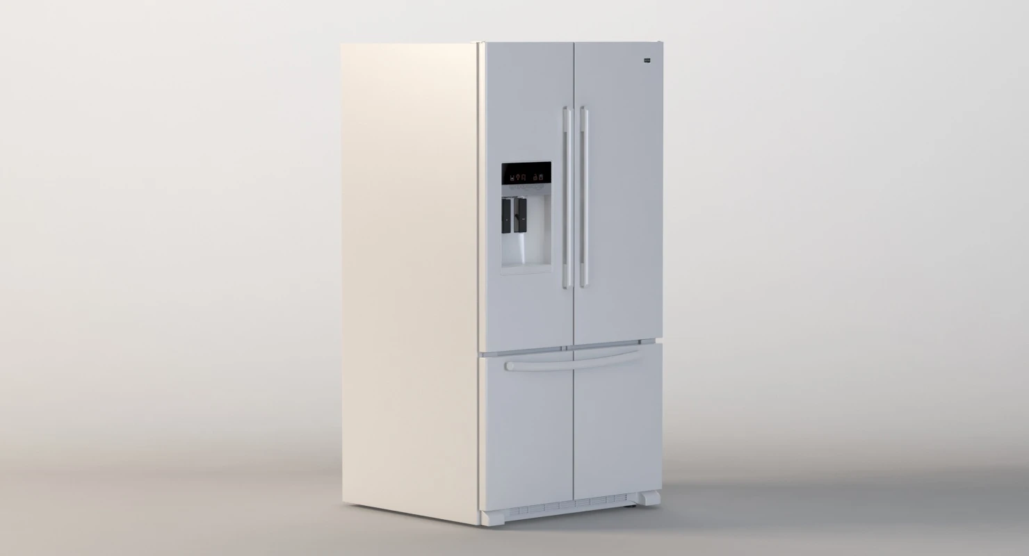 Maytag 26 Cu Ft Ice2o French Door Refrigerator 3D Model_05