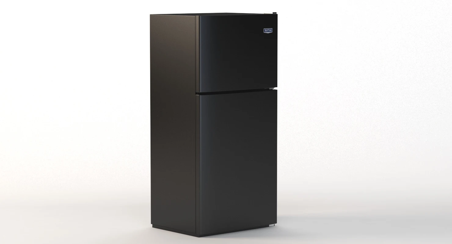 Maytag 33 Inch Wide Top Freezer Refrigerator 3D Model_04