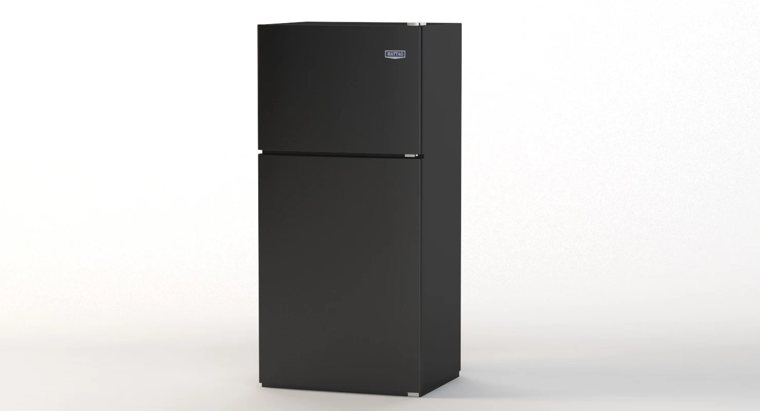 Maytag 33 Inch Wide Top Freezer Refrigerator 3D Model_09