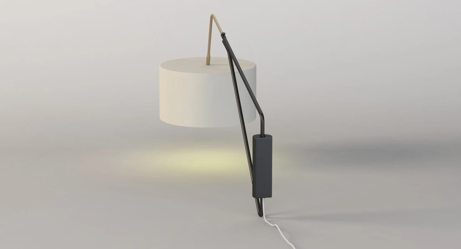 Mid Century Overarching Wall Sconce 3D Model_07