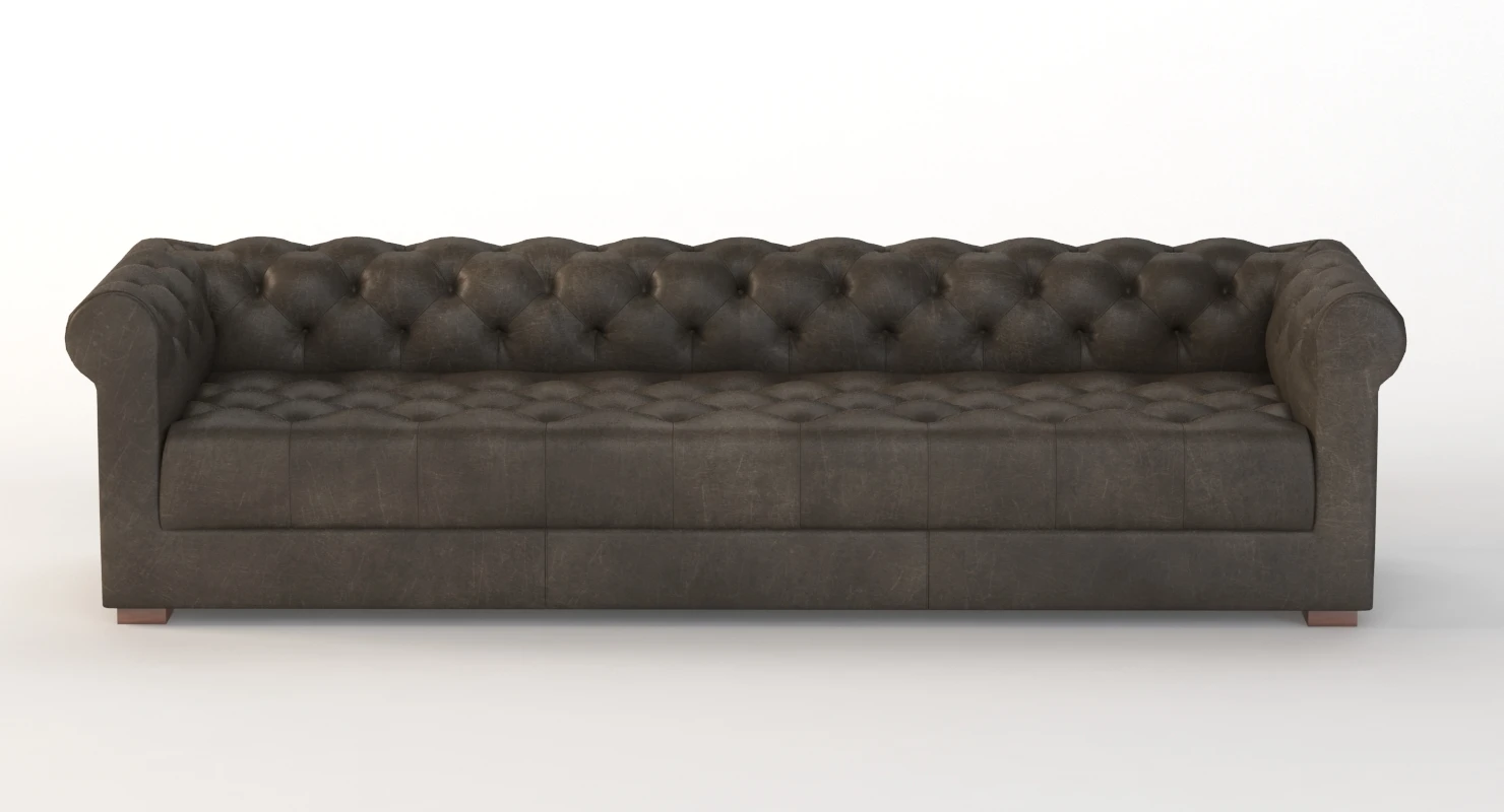 Modena Chesterfield Leather Sofa 3D Model_08