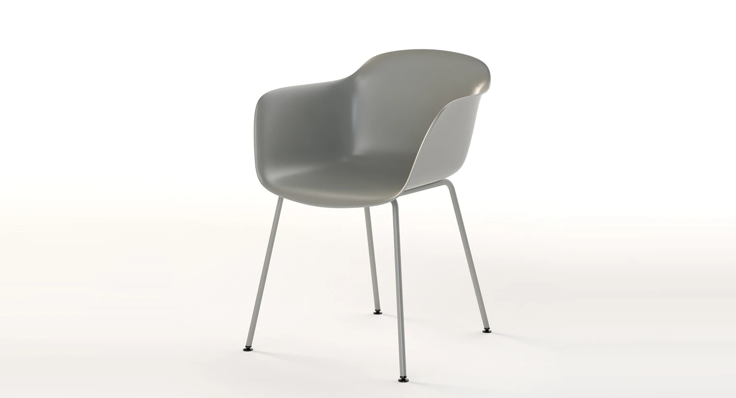 Muuto Fiber Armchair 3D Model_01