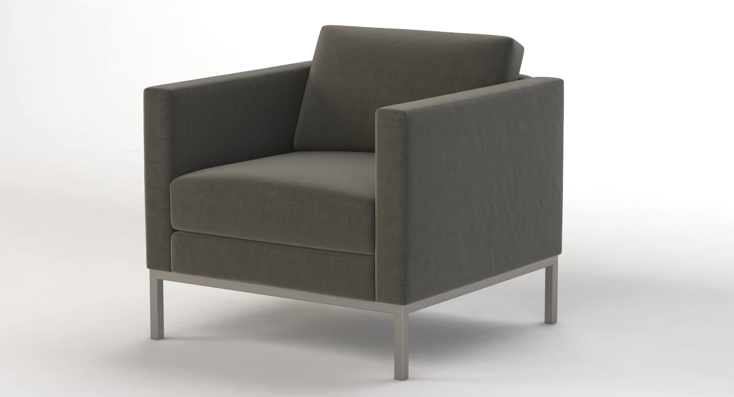 Nemschoff Riva Lounge Seating Armchair 3D Model_04