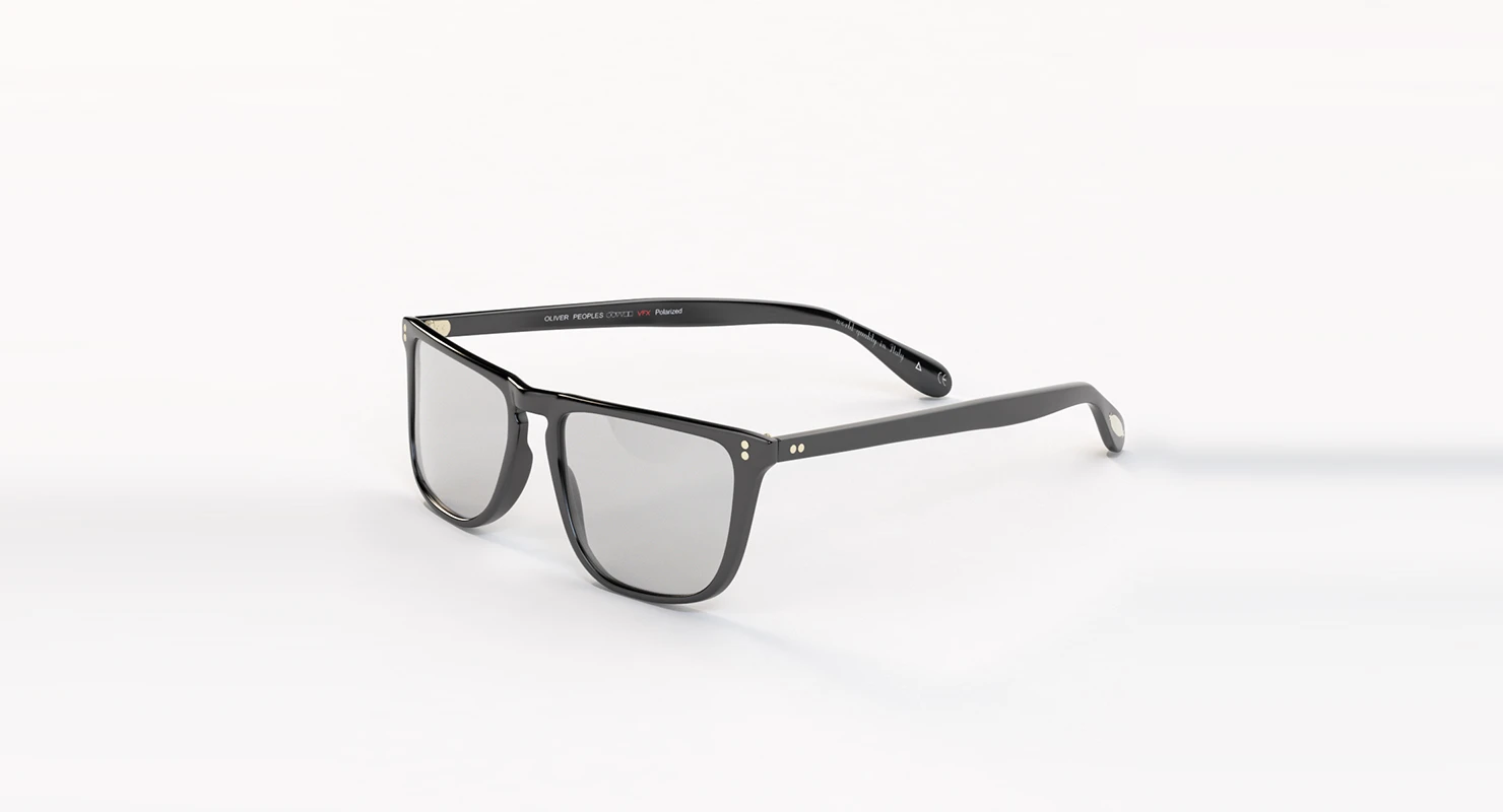 Oliver Peoples Bernardo Black Midnight Express Polar Sunglass 3D Model_01