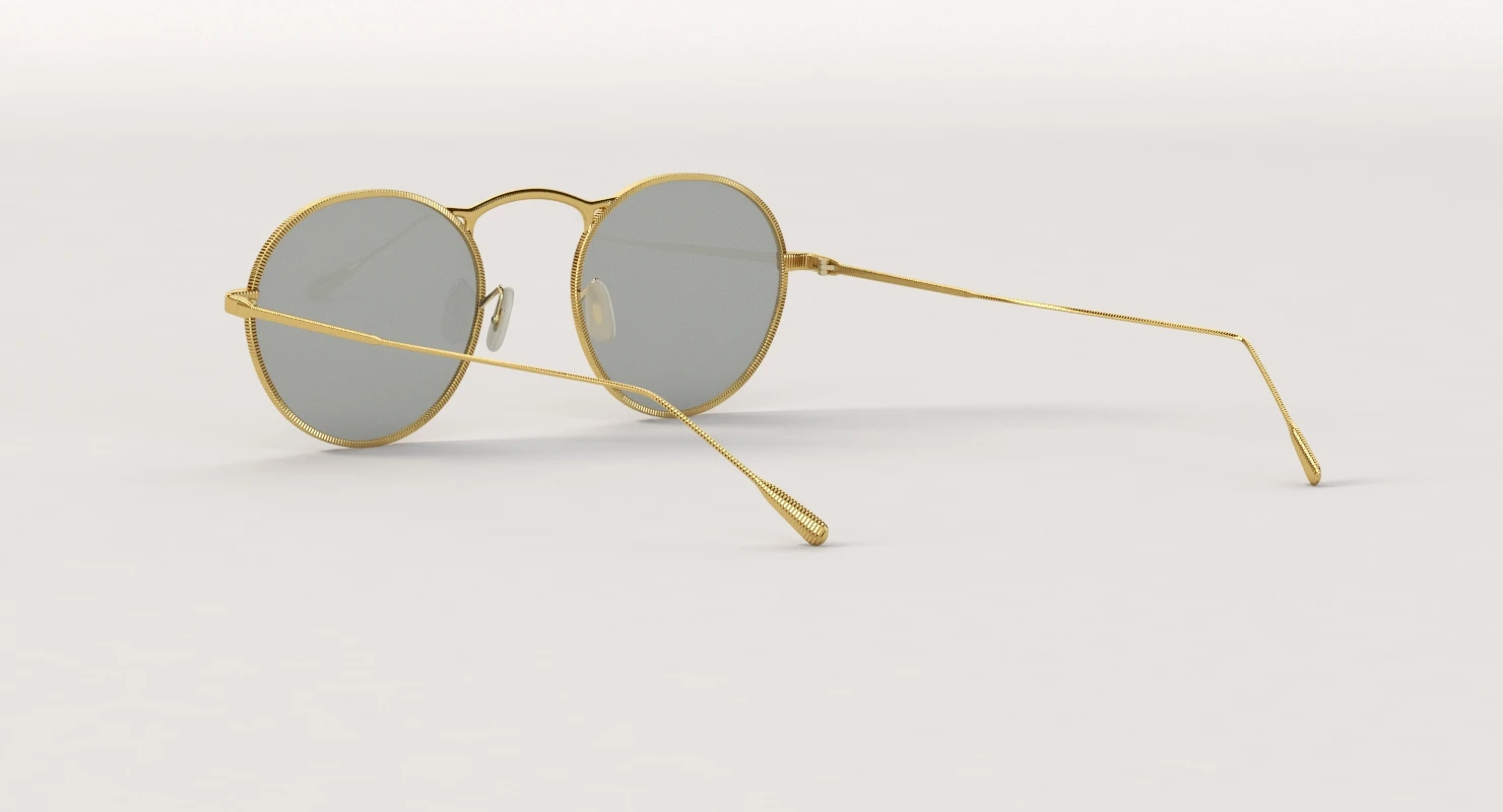 Oliver Peoples M 4 30th 18k Gold Sunglass 3D Model_07