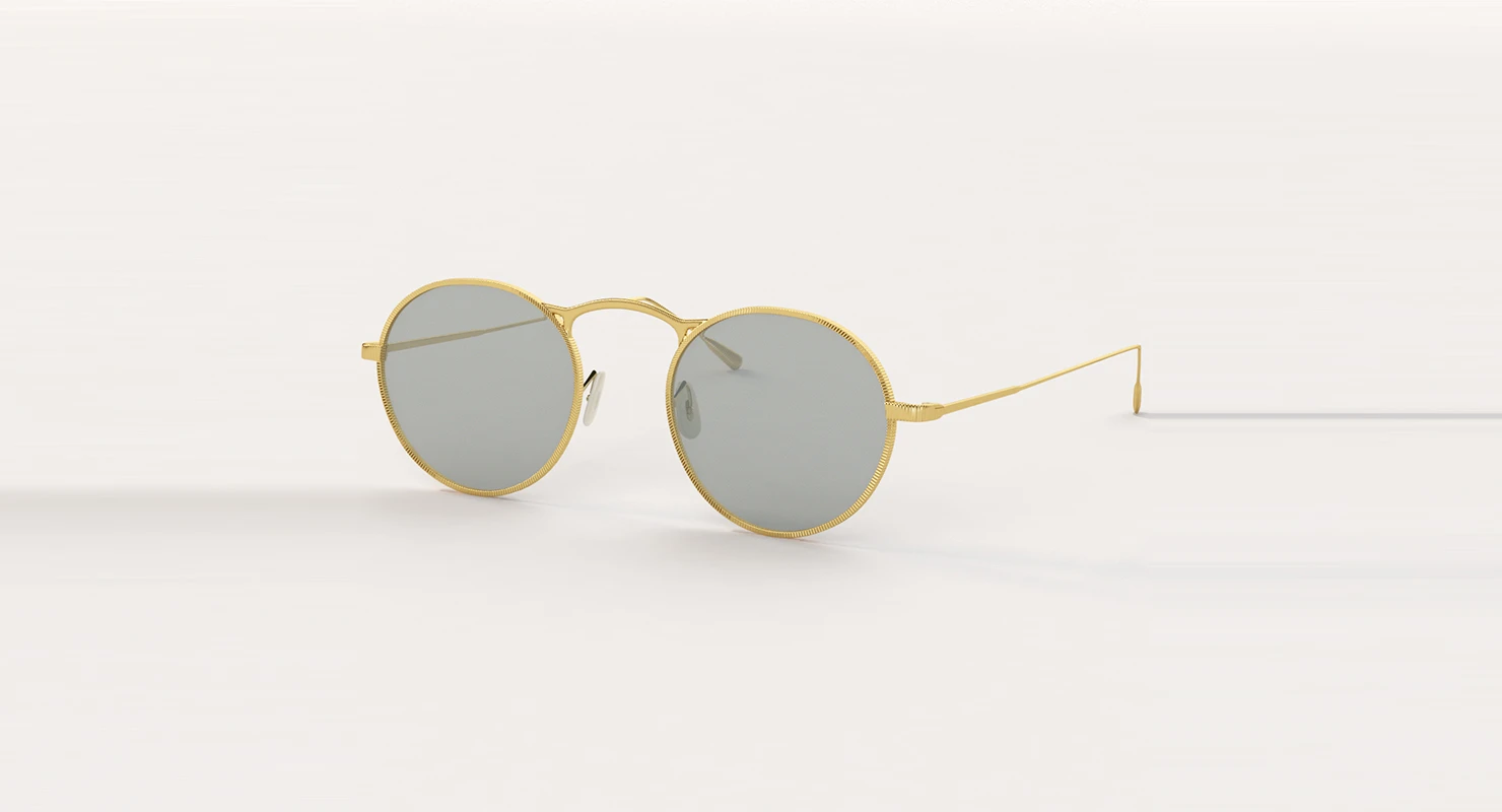 Oliver Peoples M 4 30th 18k Gold Sunglass 3D Model_01