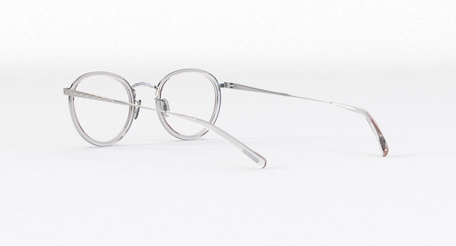 Oliver Peoples Mp 2 18k White Gold Sunglass 3D Model_07