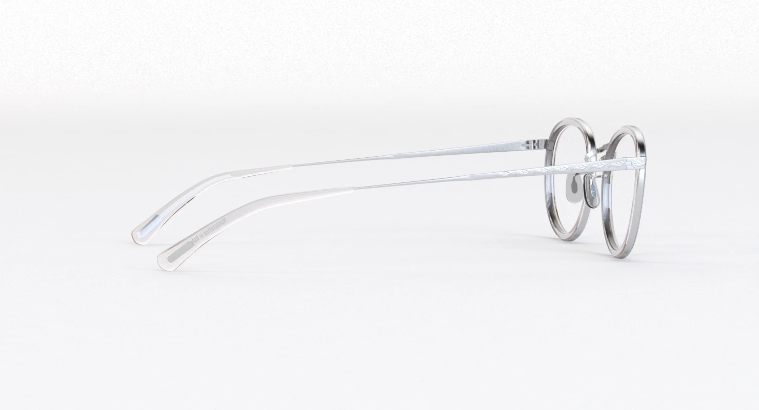 Oliver Peoples Mp 2 18k White Gold Sunglass 3D Model_05