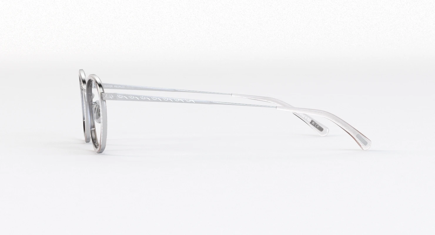 Oliver Peoples Mp 2 18k White Gold Sunglass 3D Model_08