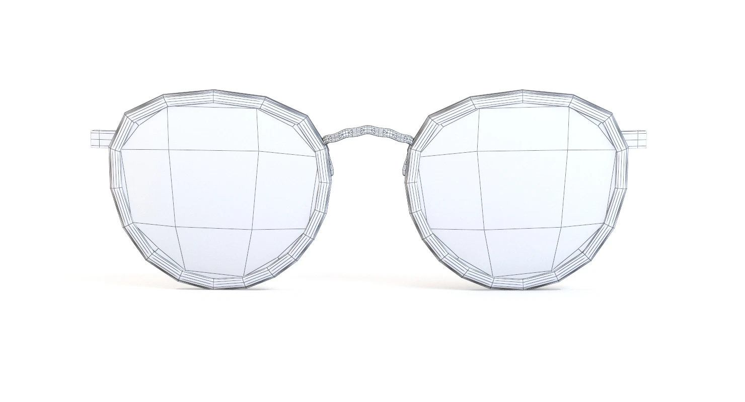 Oliver Peoples Mp 2 18k White Gold Sunglass 3D Model_010