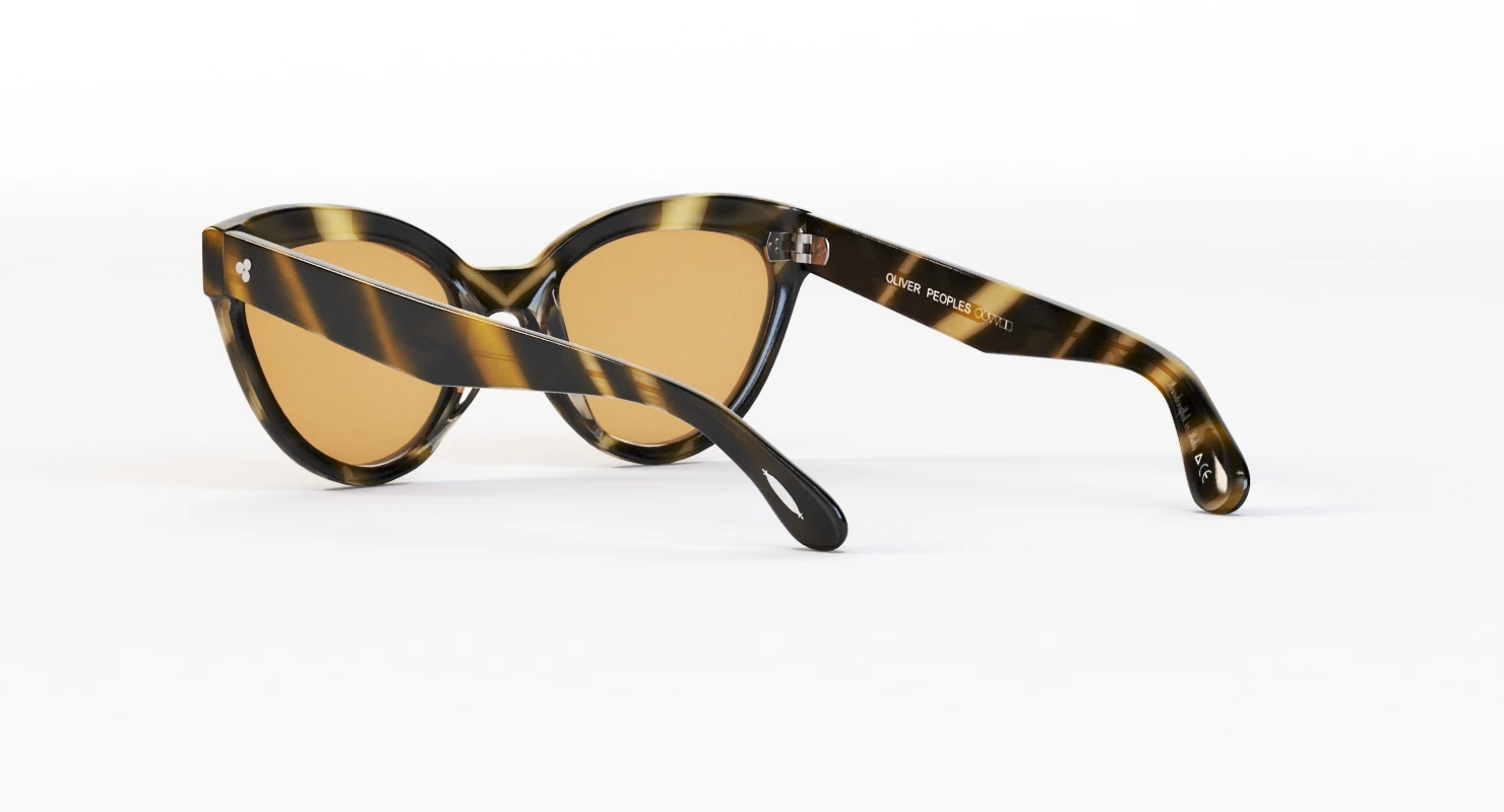 Oliver Peoples Roella Cocobolo Brown Polar Sunglass 3D Model_09