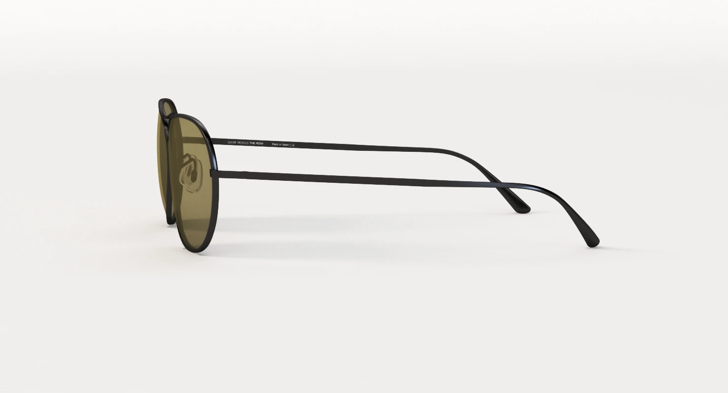 Oliver Peoples Row Executive Suite Matte Black G 15 Sunglass 3D Model_08