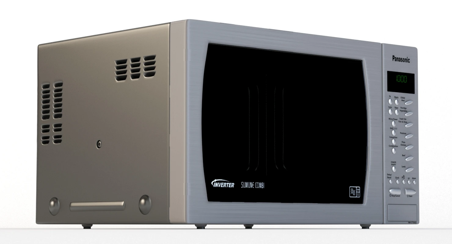 Panasonic Microwave Oven Nn Ct585sbpq Combination 3D Model_05