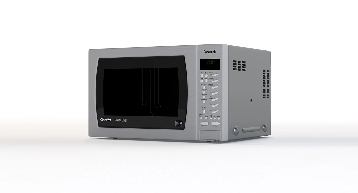 Panasonic Microwave Oven Nn Ct585sbpq Combination 3D Model_01