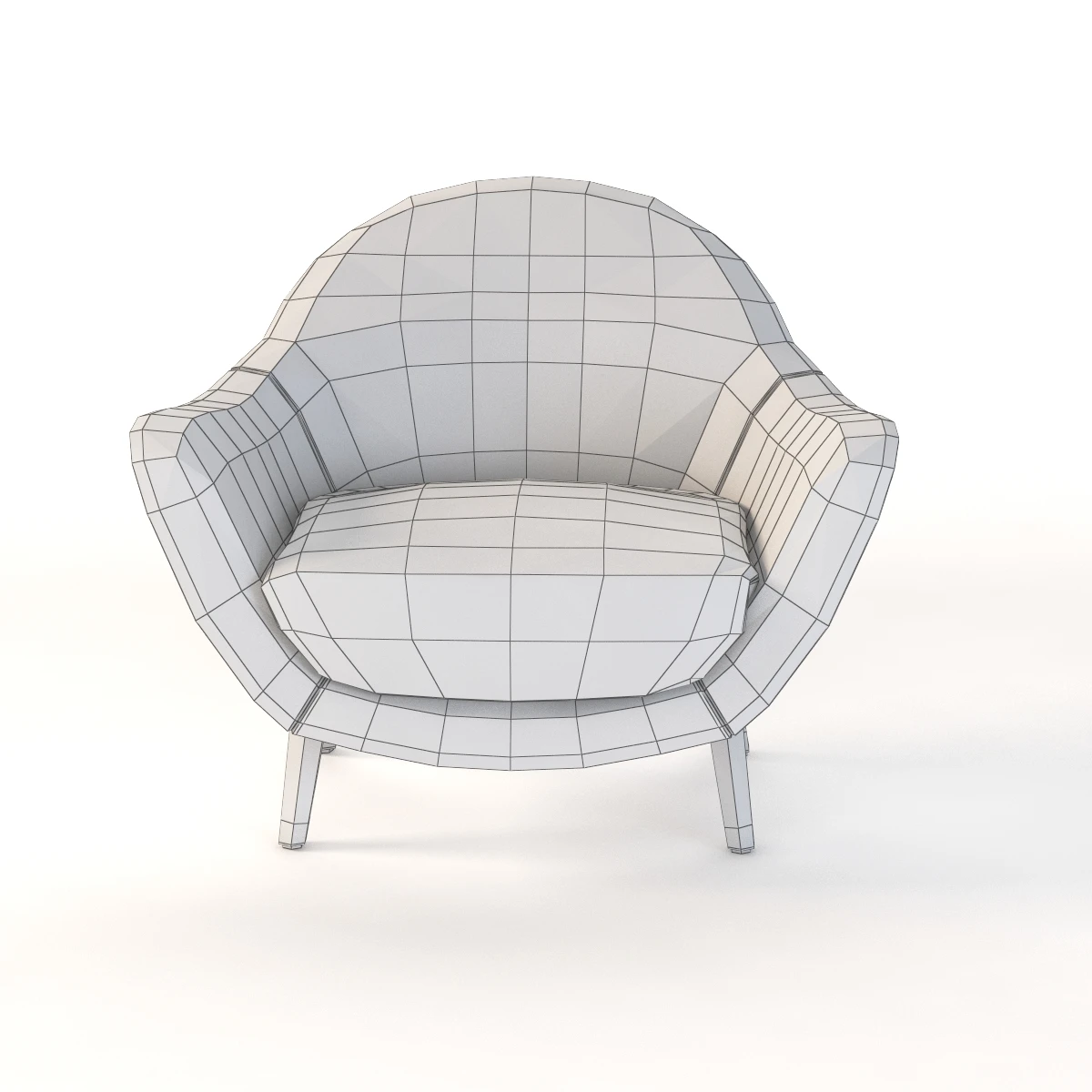 Poliform Mad Queen Chair 3D Model_013