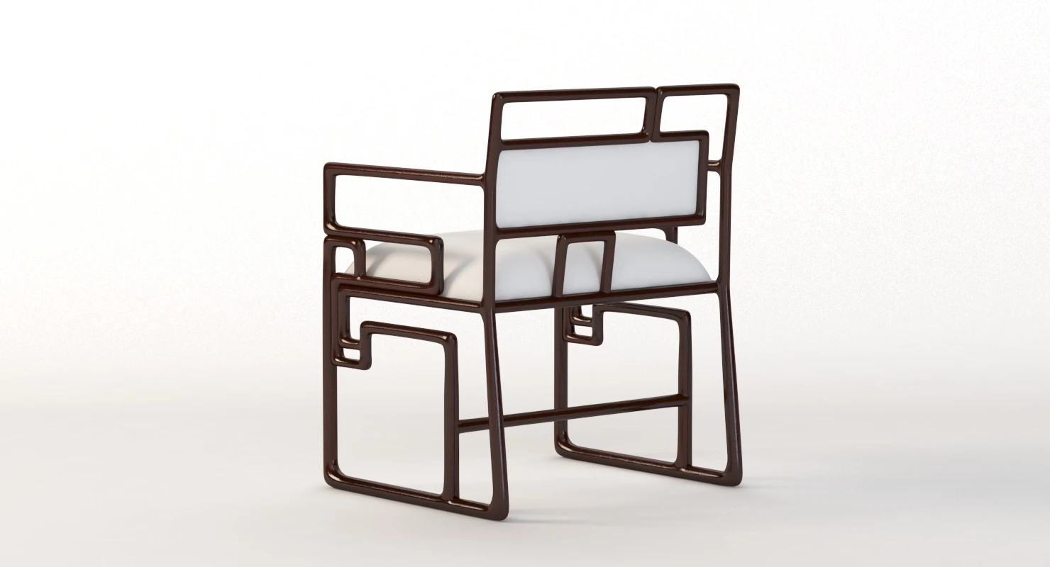 Ralph Pucci Chaise Shanghai Chair 3D Model_07