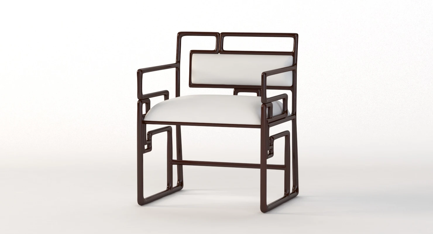 Ralph Pucci Chaise Shanghai Chair 3D Model_09