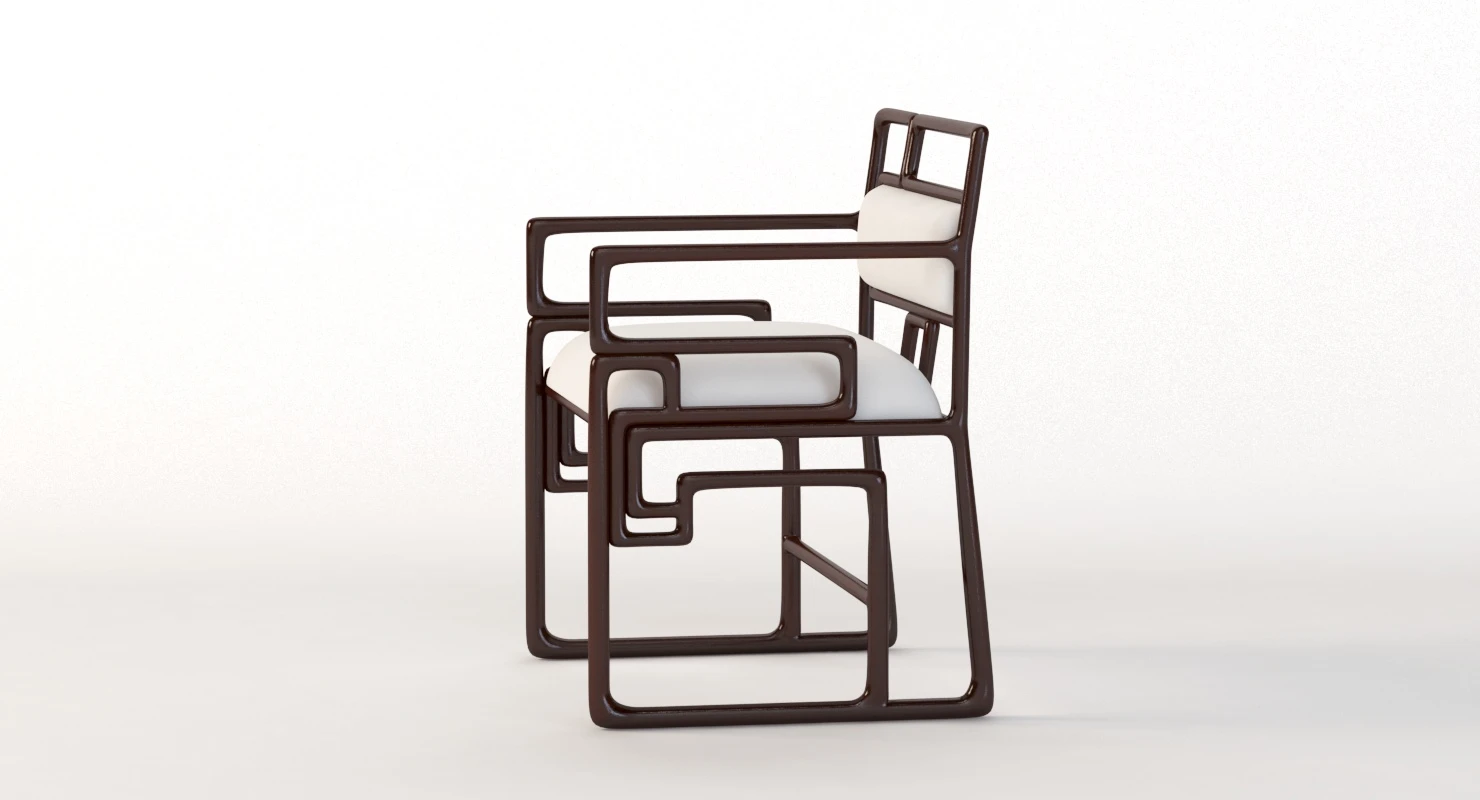 Ralph Pucci Chaise Shanghai Chair 3D Model_08