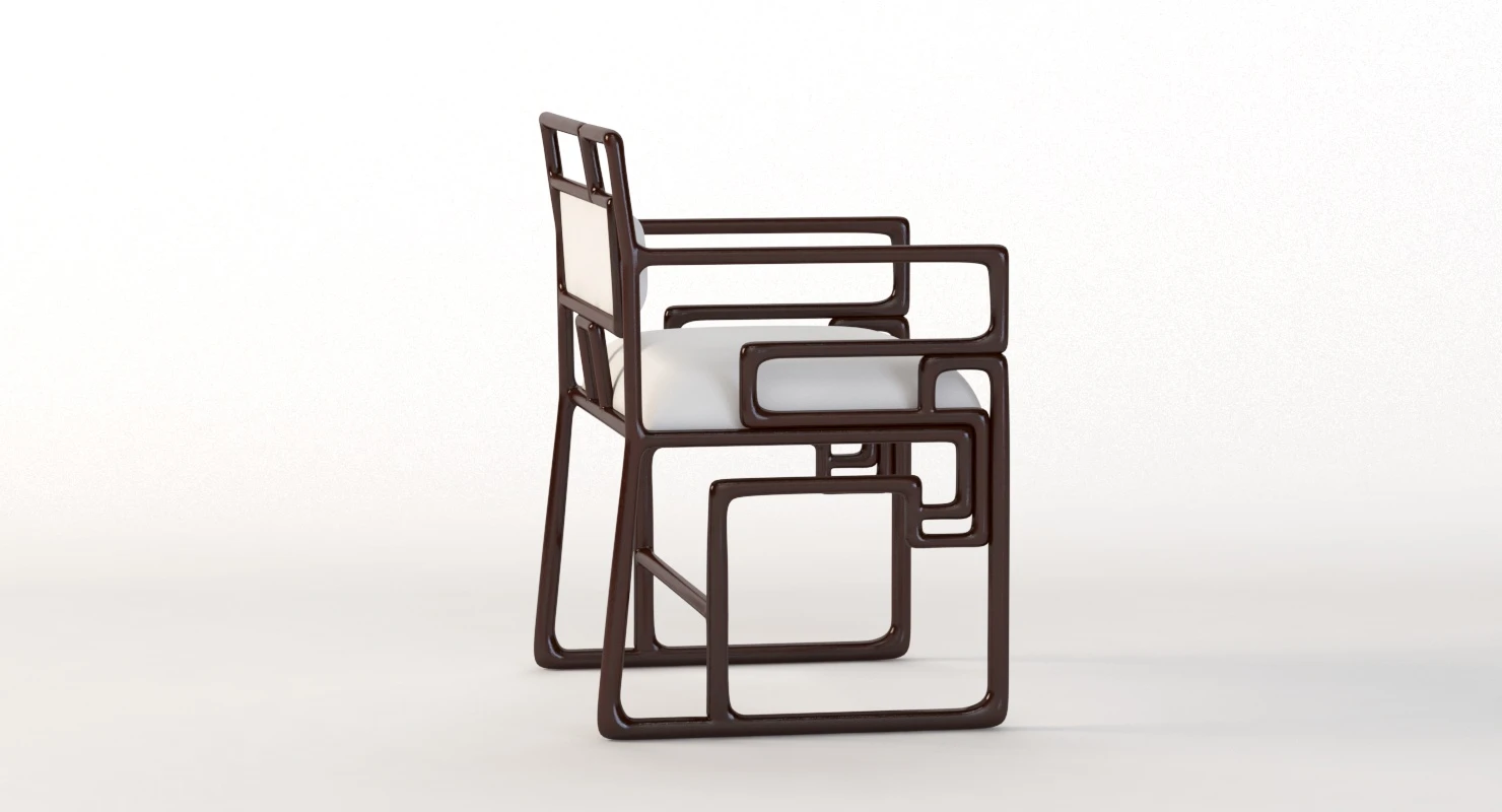 Ralph Pucci Chaise Shanghai Chair 3D Model_05