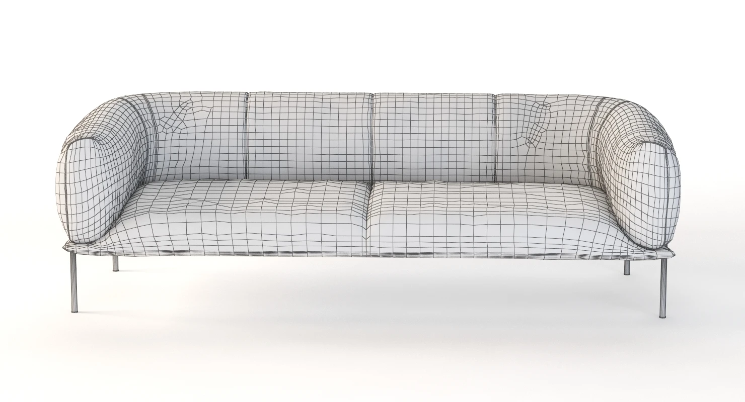 Rondo Leather Lounge Three Seater Sofa By Lucy Kurrein 3D Model_013