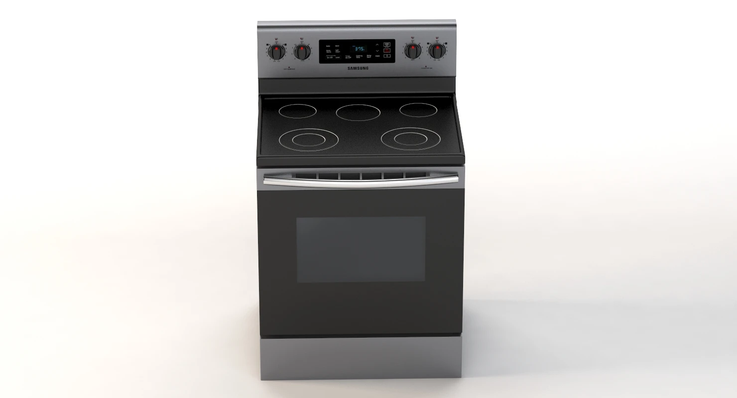 Samsung 5 9 Cu Ft Freestanding Electric Range With Two Dual Power Elements 3D Model_06