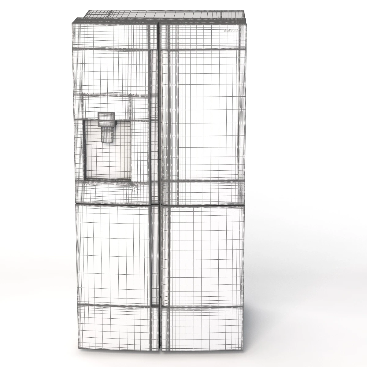 Samsung 28 cu ft Capacity 4 Door Flex Refrigerator with Family Hub 3D Model_011