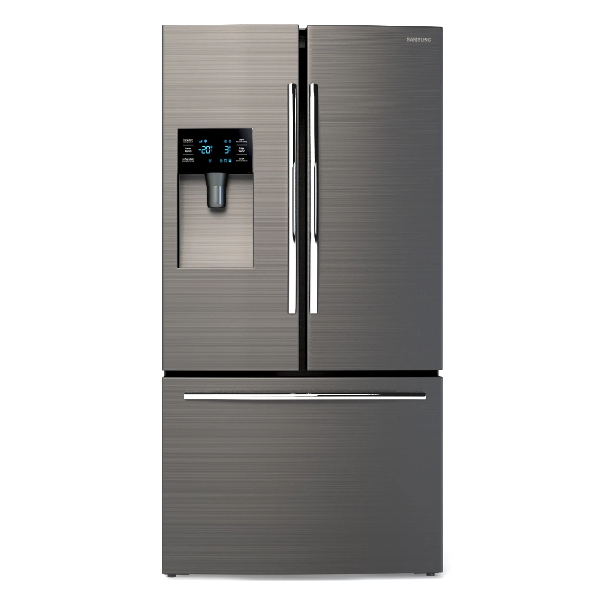 Samsung RF263BEAESG AA French Door Refrigerator 25 cu. ft 3D Model_04