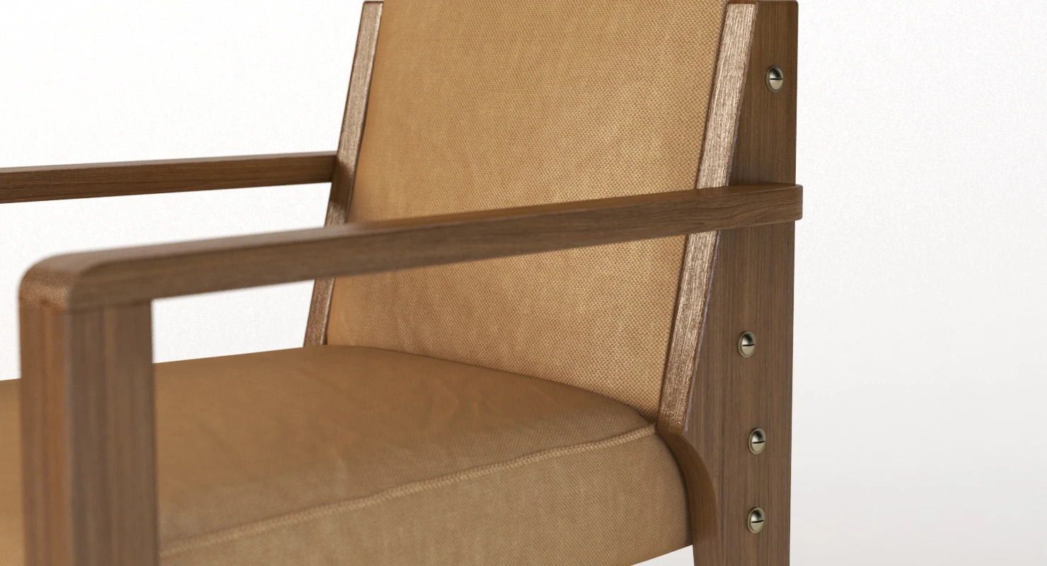 Dupre Lafron Style Chair 3D Model_03