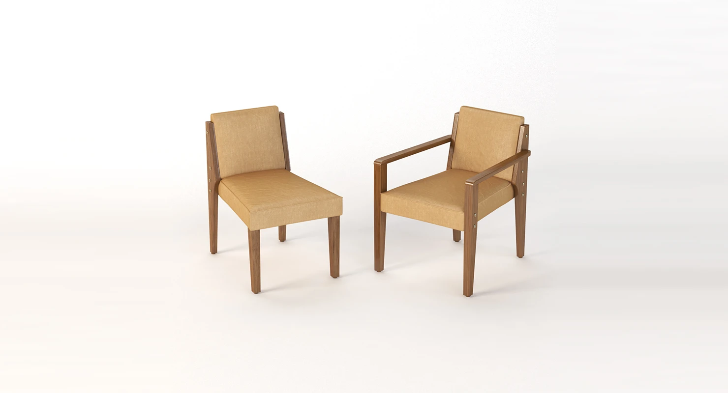 Dupre Lafron Style Chair 3D Model_01