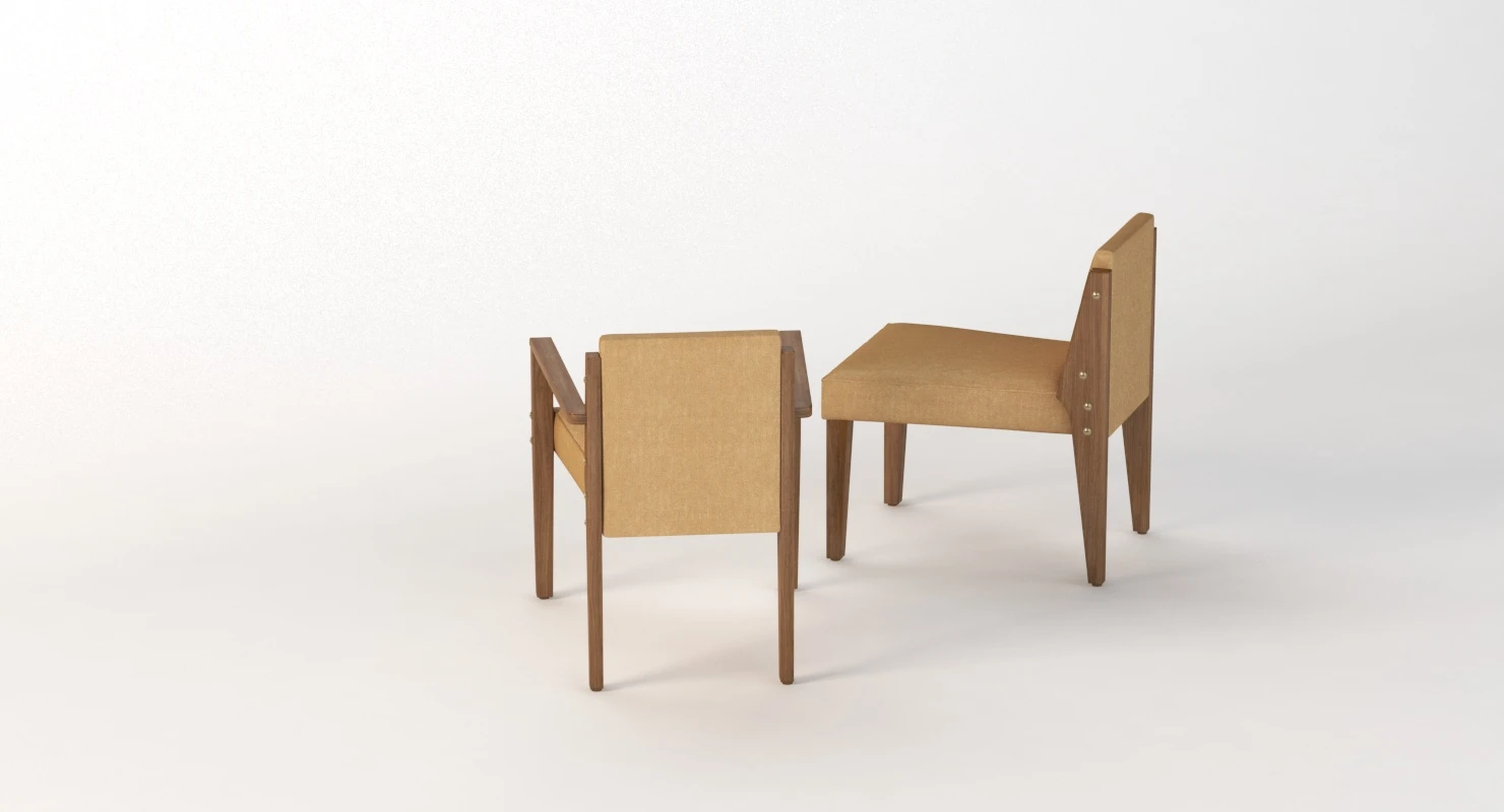 Dupre Lafron Style Chair 3D Model_08