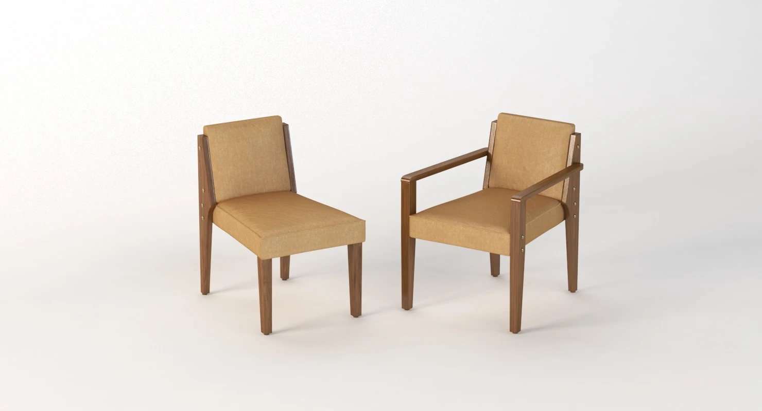 Dupre Lafron Style Chair 3D Model_04