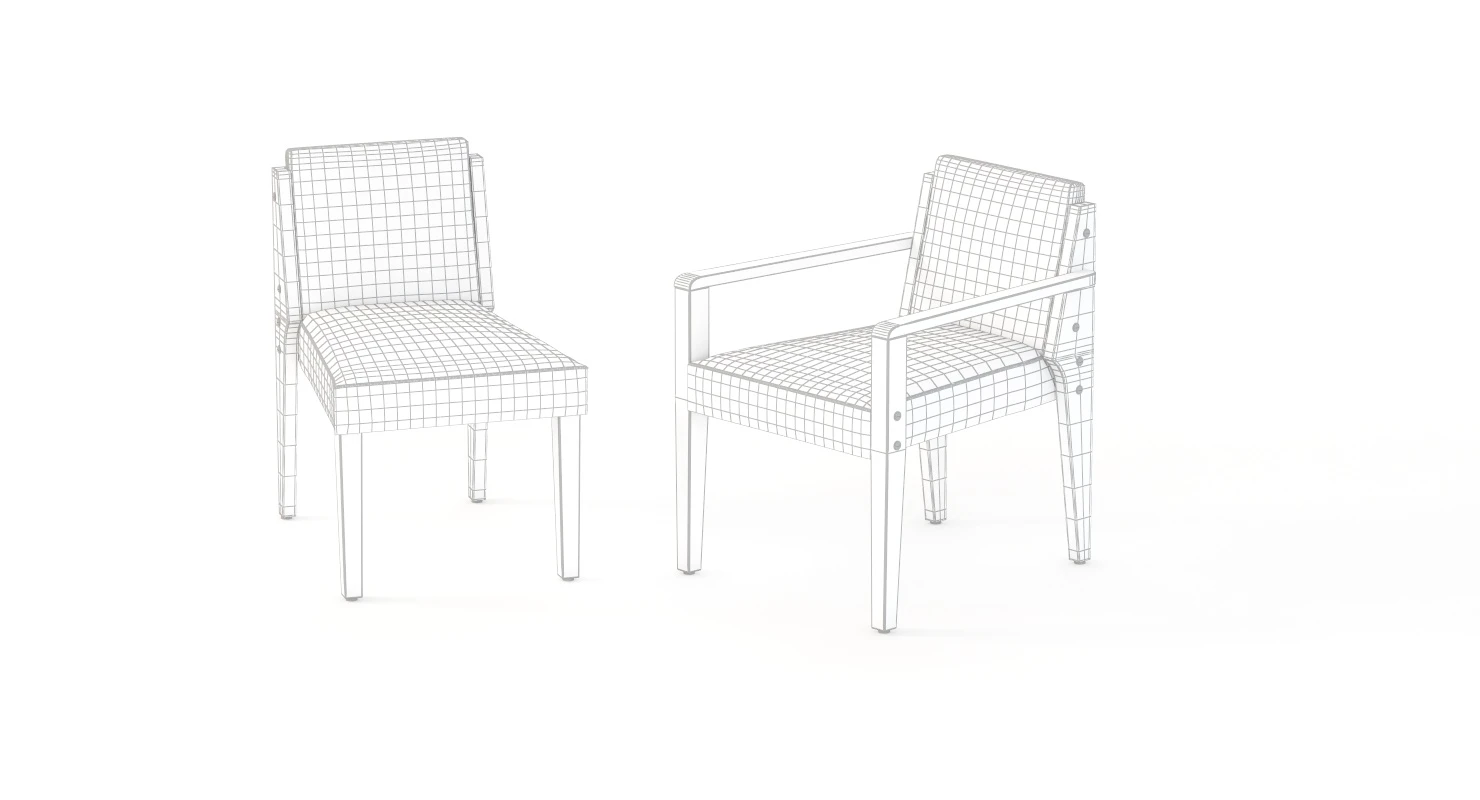 Dupre Lafron Style Chair 3D Model_011