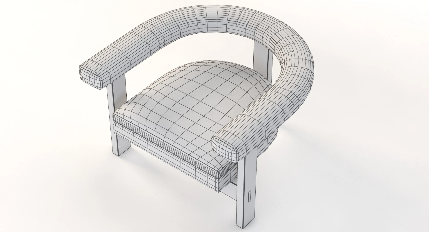 Silla Pista Lounge Chair By Jorge L Cruzata 3D Model_011