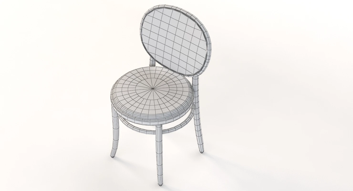 The N.0 Front Chair for Gebruder Thonet Vienna 3D Model_012