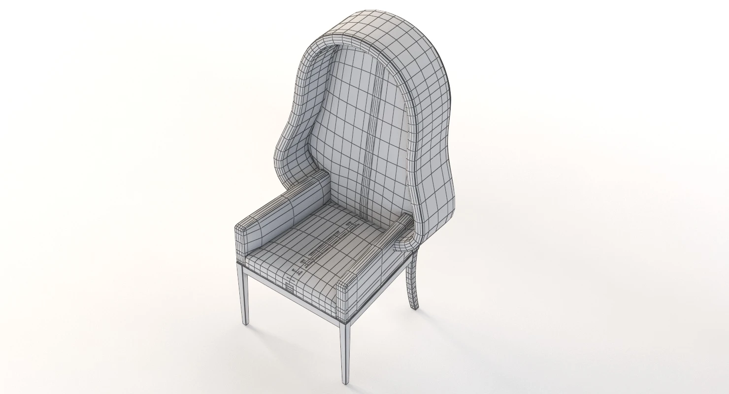 The Vader High Back Lounge Chair By Sherrod 3D Model_012