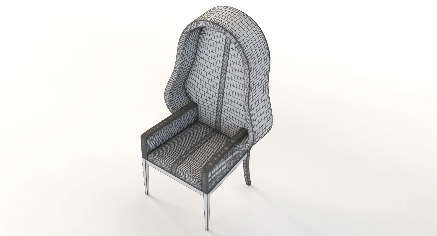 The Vader High Back Lounge Chair By Sherrod 3D Model_014