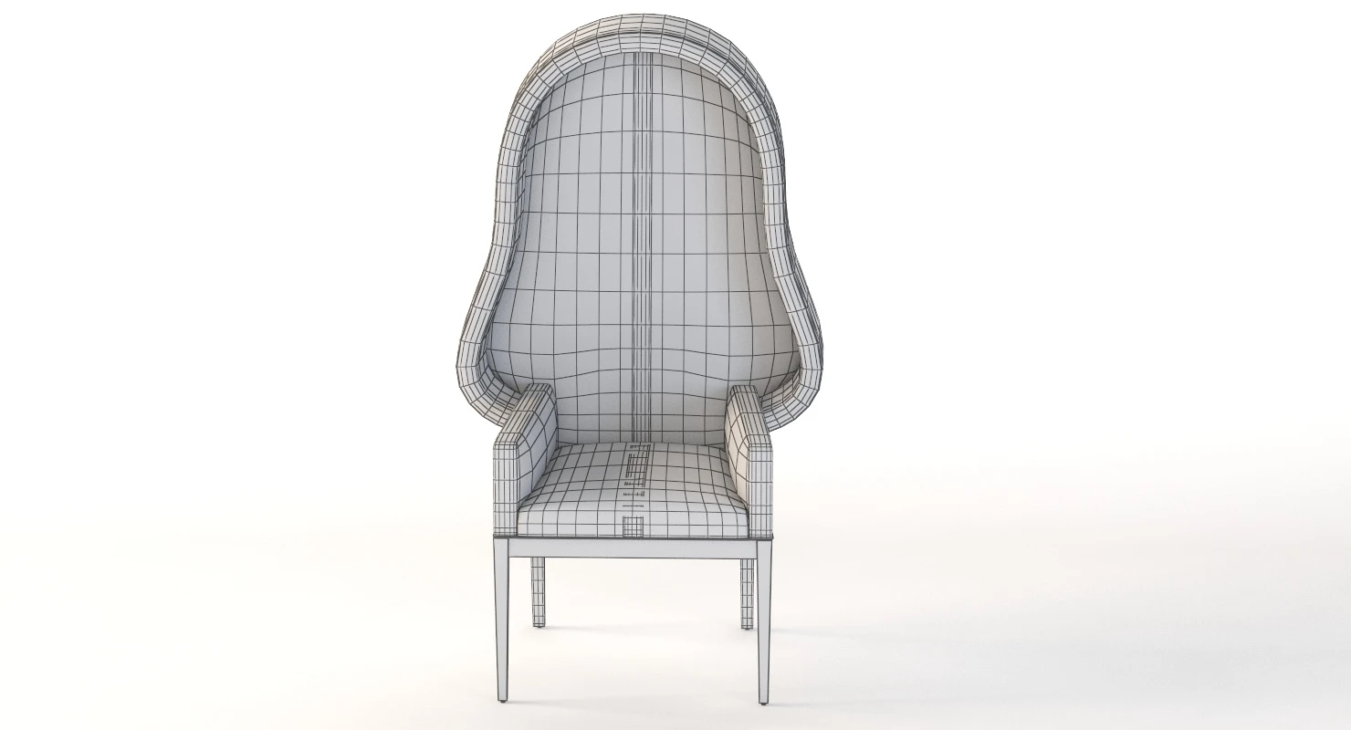 The Vader High Back Lounge Chair By Sherrod 3D Model_011