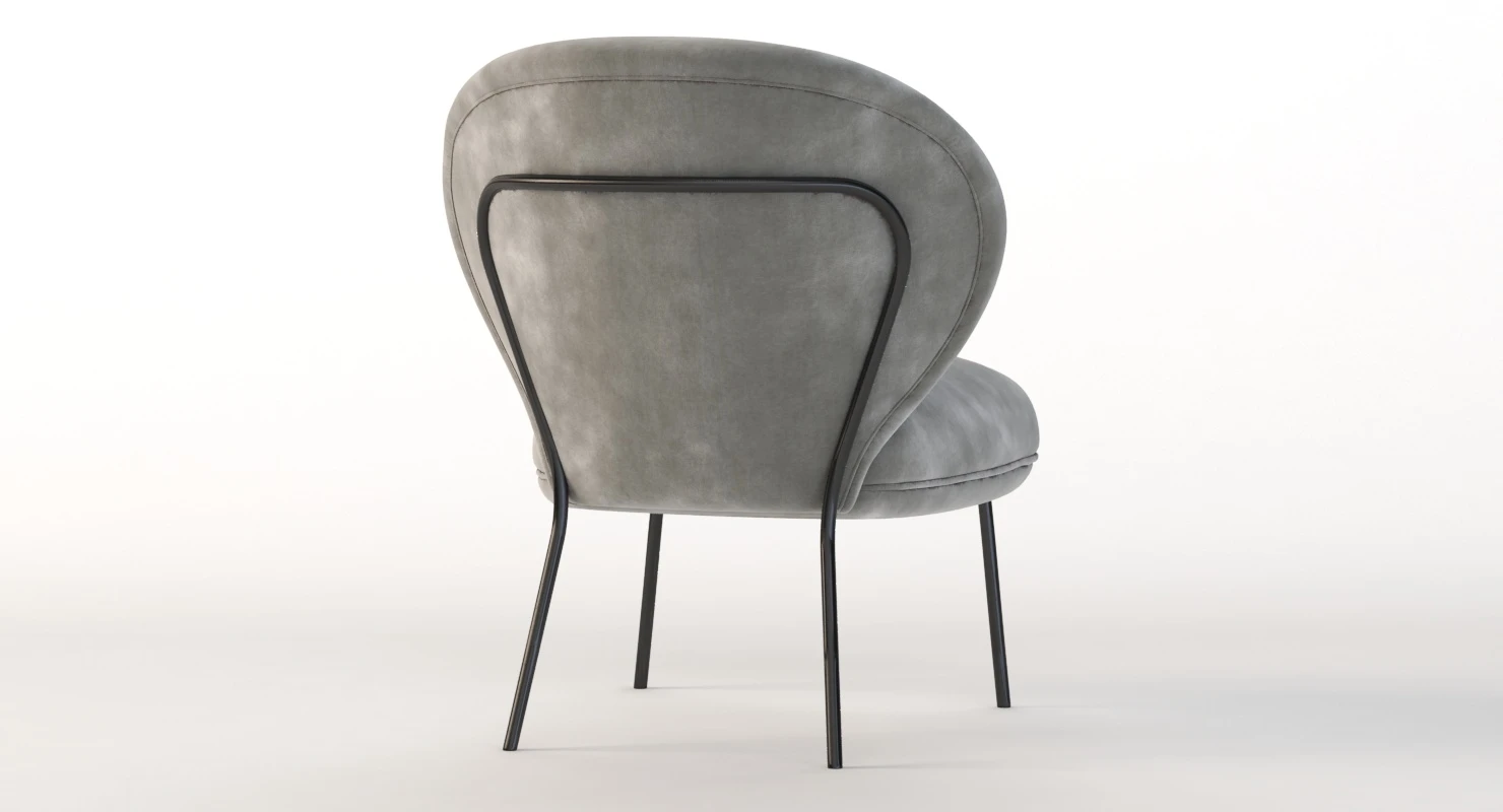 Ventall Lounge Chair by Yonoh Studio 3D Model_07