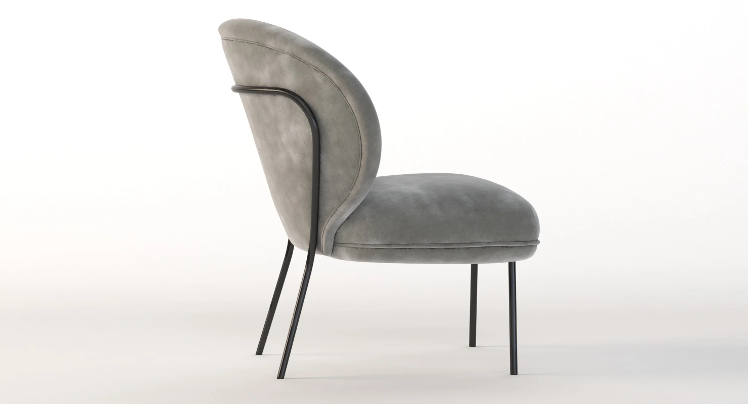 Ventall Lounge Chair by Yonoh Studio 3D Model_06