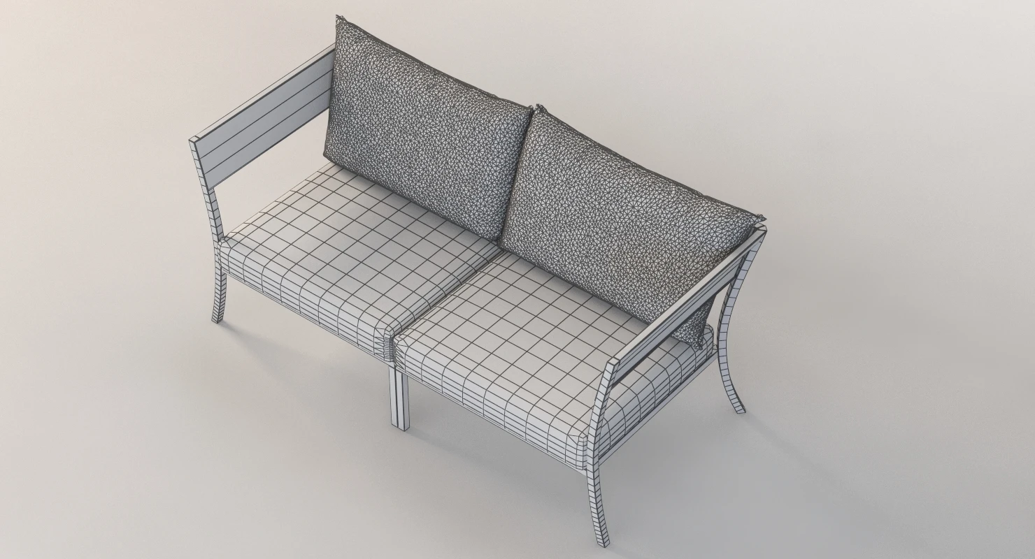 Vermobil Porto Cervo Outdoor Love Seat Sofa 3D Model_011