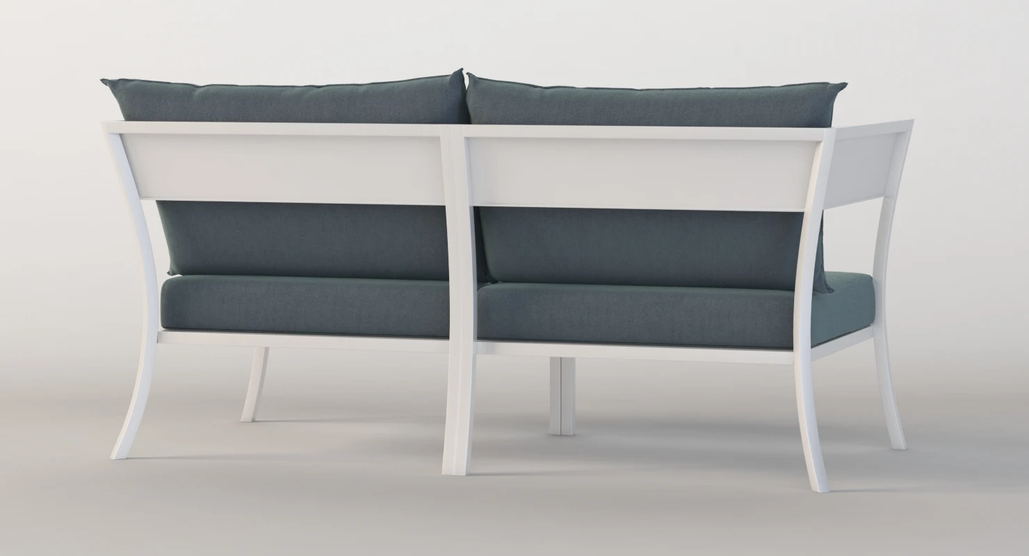 Vermobil Porto Cervo Outdoor Love Seat Sofa 3D Model_06
