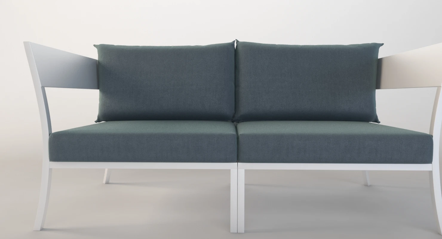 Vermobil Porto Cervo Outdoor Love Seat Sofa 3D Model_03