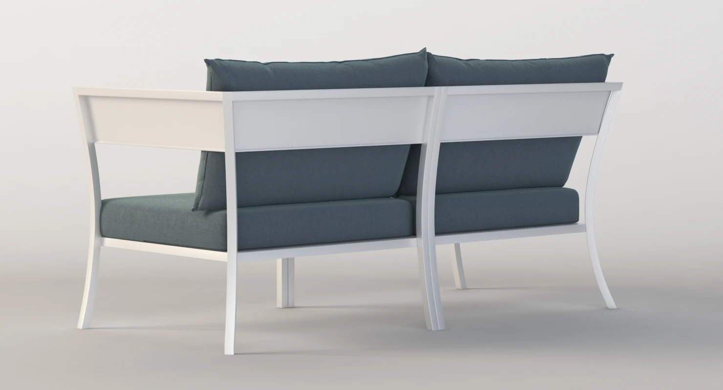 Vermobil Porto Cervo Outdoor Love Seat Sofa 3D Model_07