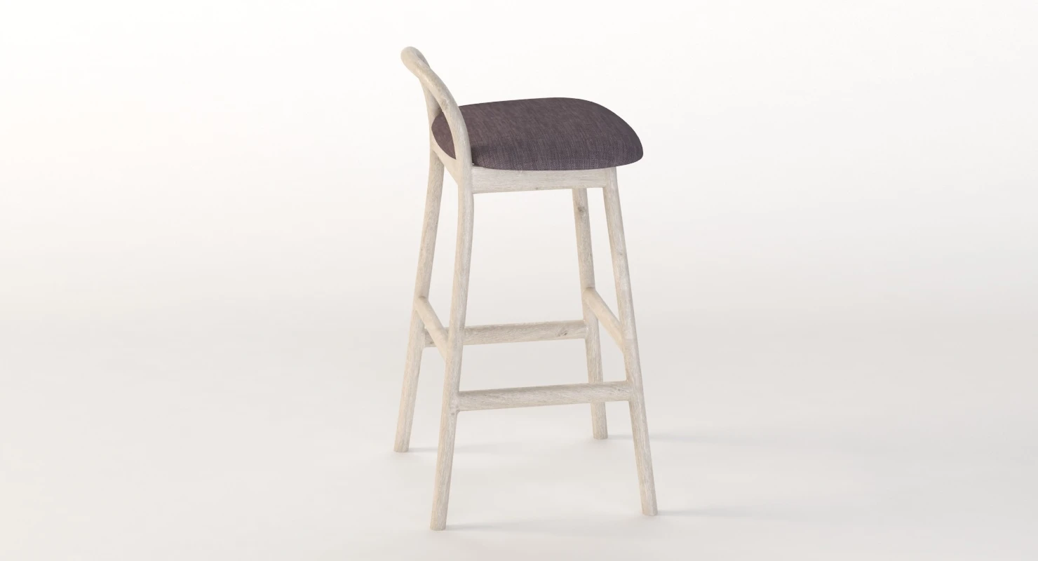 Very Wood Italian Zantilam Barstool 16 3D Model_04