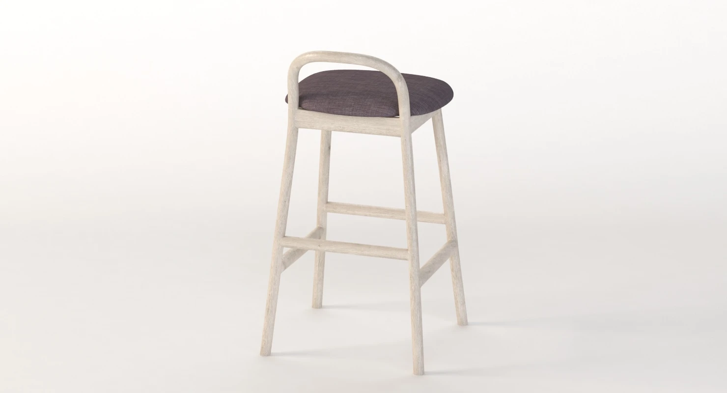 Very Wood Italian Zantilam Barstool 16 3D Model_05