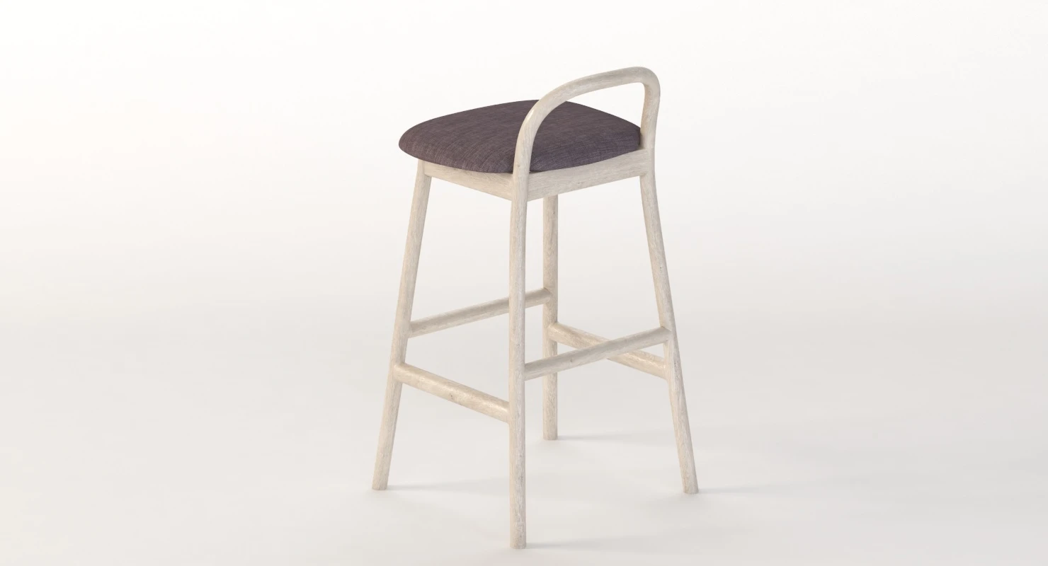 Very Wood Italian Zantilam Barstool 16 3D Model_06