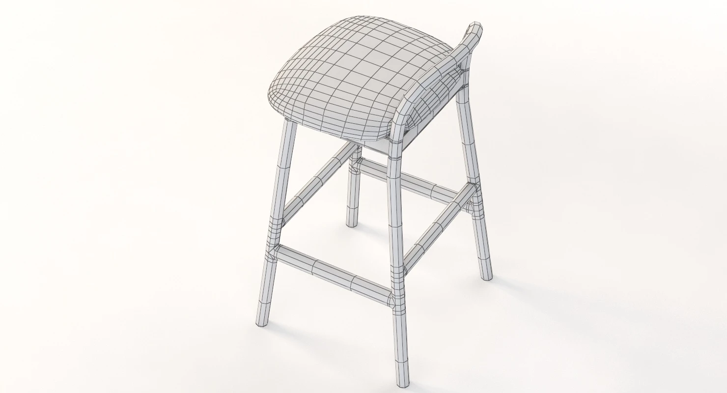 Very Wood Italian Zantilam Barstool 16 3D Model_011